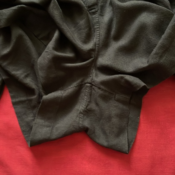 Free Assembly Sz XXL Black Button up; Tie and Elastic Waist Long Sleeve Romper - Picture 11 of 16